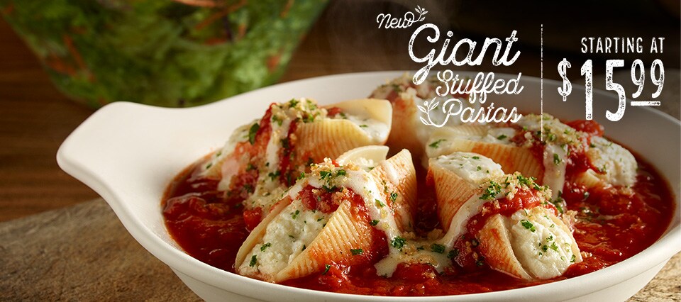 New Giant Stuffed Pastas. Pastas as big in size as they are in flavor. Learn more.