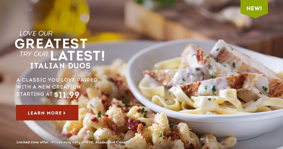 Specials Olive Garden Italian Restaurant