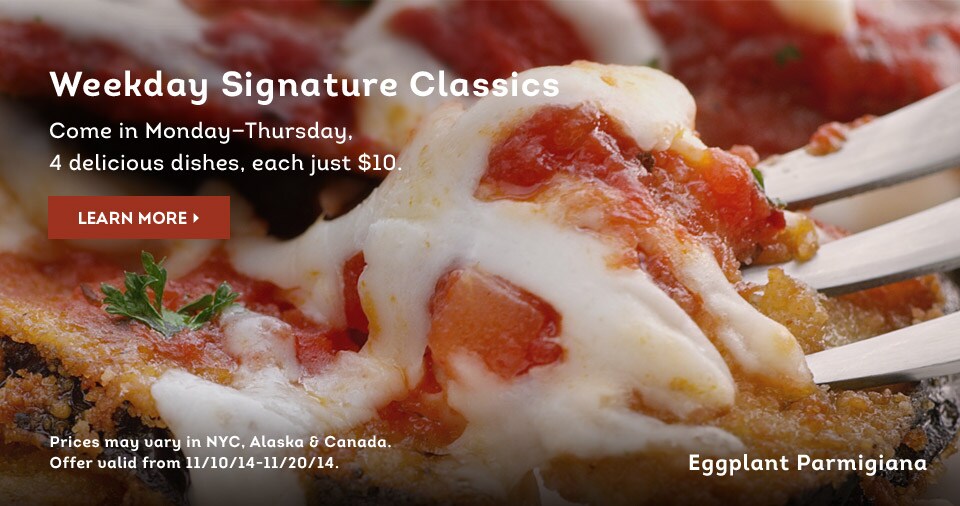 Specials Olive Garden Italian Restaurant