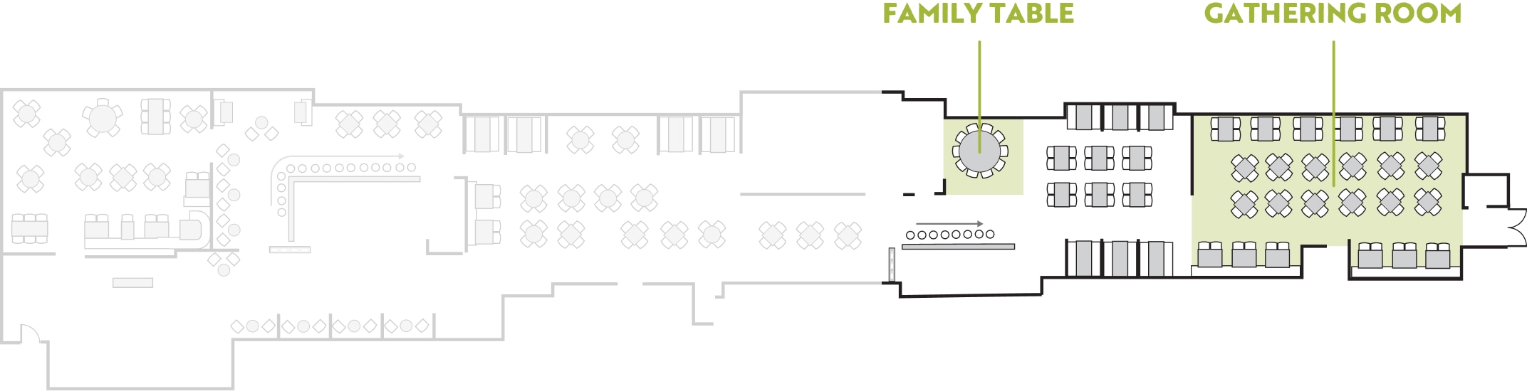 View our extensive floor plan for our Olive Garden on the Las Vegas Strip.