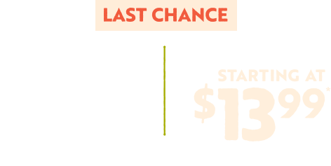 Never Ending Pasta Bowl, Starting at $13.99.