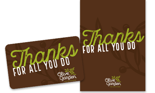 Choose Your Card Gift Cards Olive Garden Italian Restaurant