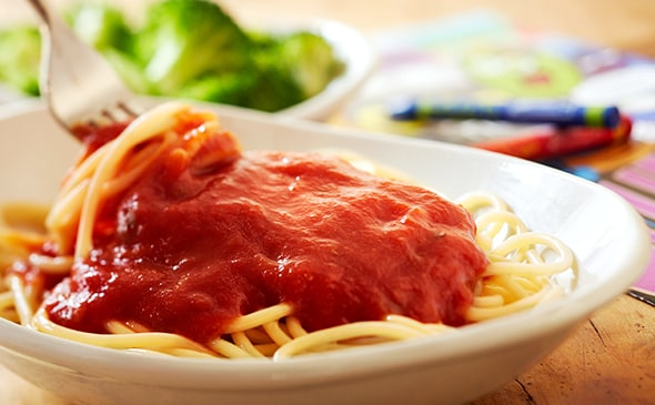 Tomato Sauce With Choice Of Pasta Lunch Dinner Menu Olive