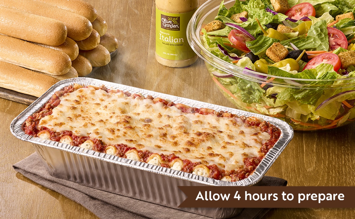 Family Style Lasagna Bundle Serves 4 6 Lunch Dinner Menu Olive Garden Italian Restaurant