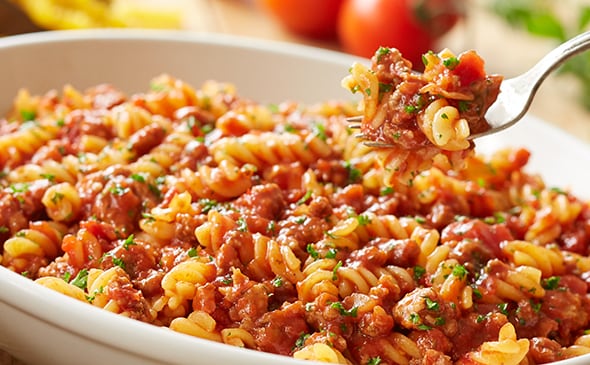 Enjoy our Gluten Free Rotini with Meat Sauce at Olive Garden Restaurants today!