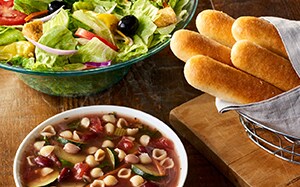 Soups Salad And Breadsticks Lunch Lunch Dinner Menu Olive