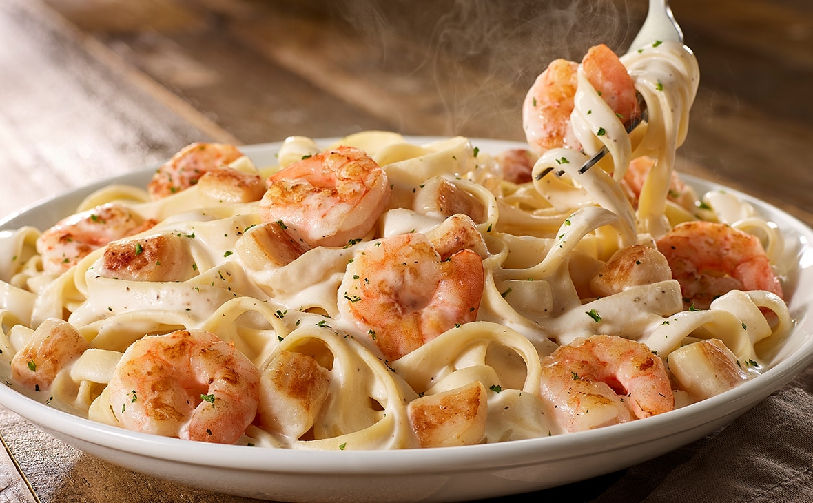 Seafood Alfredo, Lunch & Dinner Menu