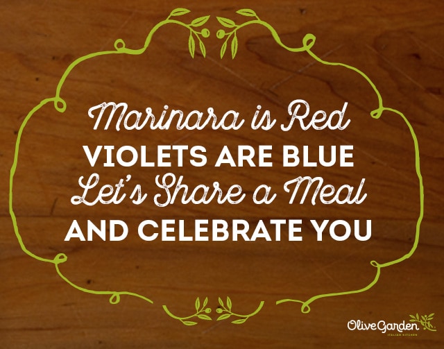 Marinara is red Mother's Day poem.