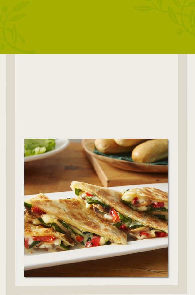 Grilled Vegetable & Cheese Piadina