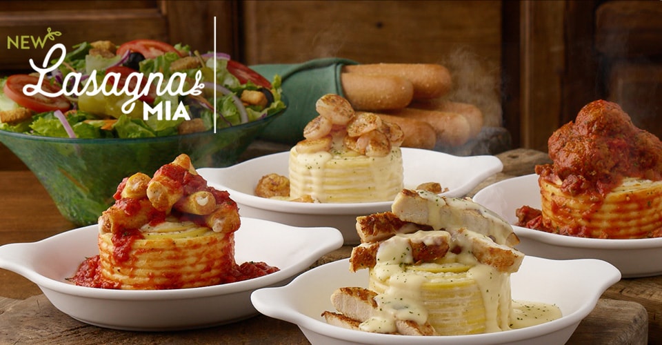 Lasagna Mia Create Your Own Lasagna Specials Olive Garden