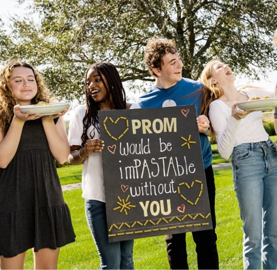 Craft the perfect Promposal with Olive Garden.